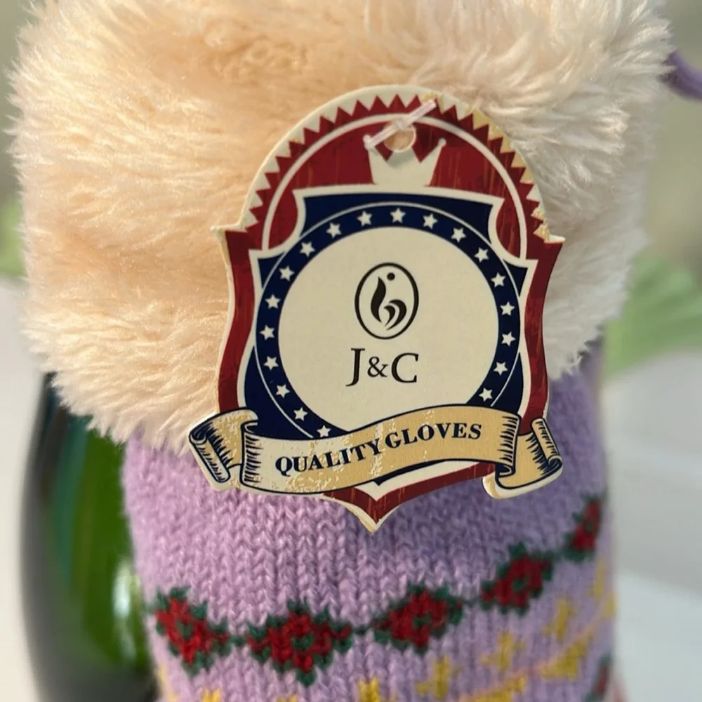J & C Deer Soft and Cozy Mittens NEW WITH TAGS
